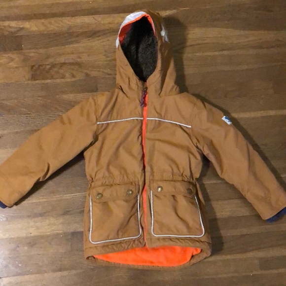 Mini Boden Other - Mini Boden Boys fleece lined coat with attached hood